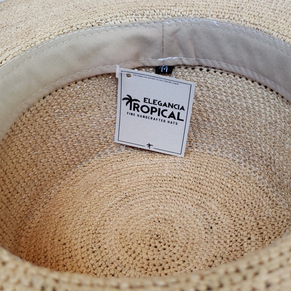 NWT Elegancia Tropical Panama hat m main image 4